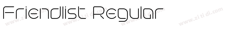 Friendlist Regular字体转换